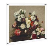 NIUBEE 24x30 Clear Acrylic Wall Mount Picture Frame Floating Frames for Photography Poster Display (Full Frame is 27x33 inch)