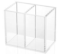 NIUBEE - Acrylic pen holder (2 compartments)