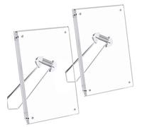 NIUBEE Acrylic Tabletop Slant Photo Frames (4x6 2Pcs)