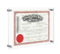 NIUBEE Clear Acrylic Wall Mount Picture Frames, A4 Letter Size Floating Photo Frame for Diploma,Poster,Gallery,Sign,Menu,Photography Display (8x10 or 8.5x11 inch)