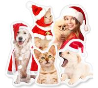 NIUBI Custom Pet Pillow with Photo, Double Sided Print Personalized Dog Cat Face Pictures Shaped Pillow, Customized Stuffed Animal Picture Christmas Memorial Gifts