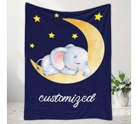 NIUBI Personalized Baby Blanket, Baby Blanket with Name, Baby Personalised Gifts,30X40inch