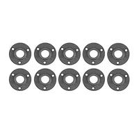 Niubid 10 Pack 3/4 inches Malleable Cast Iron Pipe Flange, Industrial Pipe Flanges for Threaded Black Pipes and Fittings, DIY Steampunk Industrial Vintage Style.
