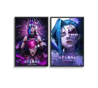 niubikela 2 PCS Arcane Anime Movie Poster Cover Poster Wall Art Canvas Room Decorative Aesthetic Print Decor Posters 12x18inch(30x45cm) Style-2