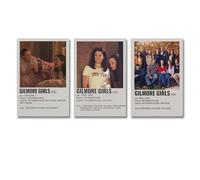 niubikela 3 PCS TV Series Gilmore Poster Girls 90s Poster Wall Art Canvas Posters Room Decorative Aesthetic Poster Print Decor Posters 12x18inch(30x45cm)-3pcs Style