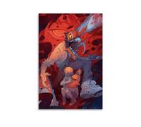 niubikela Chainsaw Man Anime Poster Psychedelic Pop Art Cover Poster Wall Art Decorative Painting Bedroom Painting Posters 12x18inch(30x45cm) Unframe-style
