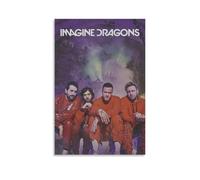 niubikela Imagine Dragons Poster Rock Band Music Album Retro Cover Poster Wall Art Decorative Painting Bedroom Painting Posters 12x18inch(30x45cm) Unframe-style