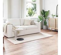 NiuBIKeLasI Olite Faux Fur Rabbit Rug, Cream, 100 x 200 cm, Polyester, Extra Soft, Durable, for Bedroom, Living Room