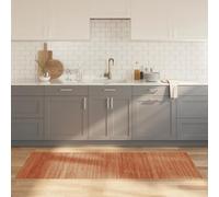 NiuBIKeLasI Rectangular Brown Bamboo Rug, 80 x 200 cm, Non-Slip, Durable, for Living Room, Bedroom, Natural Look