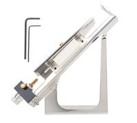 NIUDEYROE Aluminum Alloy Arrow Fletching Jig, Adjustable DIY Feather Stick Tool, Archery Accessory for Wood Fiberglass Carbon Aluminum Arrows, with Wrench and Manual for 2 3 4 Feathers at 12