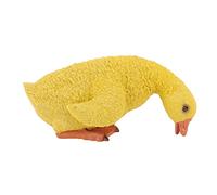 NIUDEYROE Duck Statue, Cute Vivid Lifelike Duck Garden Statue, Bright Color Weather Resin Duck Yard Decoration with Anti Fading Feature for Farm Balcony Lawn (Drinking Water Yellow Duck)