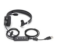 NIUDEYROE USB Single Ear Telephone Headset with Microphone, Office Headset for Business Calls, Adjustable Headband and Rotating Arm Microphone for Clear Communication, Compatible with Window