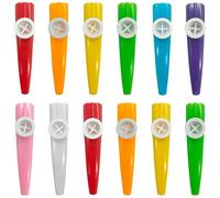 Niuhong 12 x Kazoo Music Plastic Beginners Lovers Music Kazoos Kids Musical Instruments Colorful Sound Maker Party Funny Multicolored Birthday Gifts Carnival Random Colour (A)