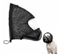 Niuhong Dog Protection Mask for Thorns and Insects for Large Breeds Breathable Mesh Field and Head Protection for Outdoor Walking Hiking