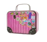 Niuhong Mini Suitcase Travel Cute Suitcase Decorative Small Tin Box Storage Holiday Box Money Creative Fun Miniature Case Gift Wedding Birthday, A, 75 * 55 * 35 mm, Vintage