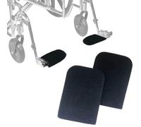 Niuhong Wheelchair Footstool Covers for Elderly Persons Cushion Neoprene Footrest Covers Prevention Scratches Non-Slip Accessories Wheelchairs (Black)