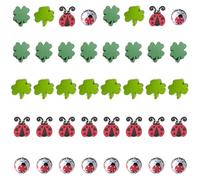 Niuhong Wooden Beads, 40pcs DIY Craft, Lucky Charm Decorations, Necklaces Bracelets