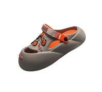 NIUHUAHUI Slippers, Summer Couple Beach Sandals - Cave Shoes for Outdoor & Smile Drag for House Slides Shower Sandals(6.5 UK)