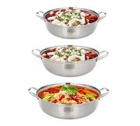 NiuLifeya 304 Stainless Steel Wok Frying Pan with Lid and Handles, Professional Wok with Steamer Rack, for Induction Cooktops Gas Cooktops Ovens Up to 500°F. (32cm)