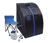 NiuLifeya Portable Steam Sauna Tent, Home Personal Detox, 1000W 2L Chair | Relaxation Therapy, Remote Control, Herbal Box, 200kg Load Capacity, Folding Design, Easy Assembly, Timer Function