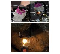 NiuLumea 10 Pack Cotton Yarn Lamp Shades Kerosene Propane Camping Lanterns, U-Shaped Size 21 Mantles for Replacement Parts Green and Pink Mix
