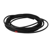 NiuLumea 10m Self Extinguishing Flame-Retardant Glass Fiber Silicone Tube Fuel, Oil, and Steam Applications, for Black