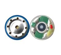 NiuLumea 10mm LCP Diaphragm Speaker Driver DIY HiFi - 2 Pack, Copper Material, Silver, for Compact 1 x 0.5 x 1 cm Headphone Projects and Audio Reproduction