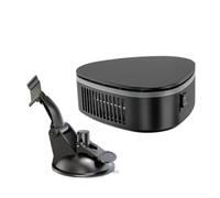 NiuLumea 120W 12V Car Heater Defroster, Portable Defogger with Suction Cup Base for Fast Windshield Clearing(suction cup version)