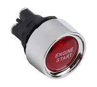 NiuLumea 12V 24V 50A Car Engine Start Button, Keyless Starter Switch with Illuminated for Red Push Button and Removable Chrome Surround Racing