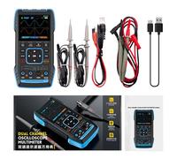 NiuLumea 2C23T Handheld Digital Dual Channel Oscilloscope Multimeter 3 in 1 with Signal Generator, 10MHz Bandwidth, 2.8-inch Color Screen, 3000mAh Battery, for Electronics Testing