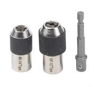 NiuLumea 3/8 Inch Drive Tap Socket Set 3-Piece, Adjustable for Ratchet Wrench Adapter Hand Drill, Alloy Steel Tapping Kit