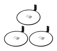 NiuLumea 3 Pack Wall Mounted Flower Pot Holder for Ring Bracket, for Duty Anti-Rust Metal Plant Basket Hanger Indoor Outdoor Garden Shelf Display(L)
