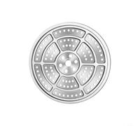 NiuLumea 304 Stainless Steel Steamer Tray, Even Heating Easy Clean Multi-Purpose Steamer Insert for Pressure Cooker Stockpot Steaming (23.7cm)