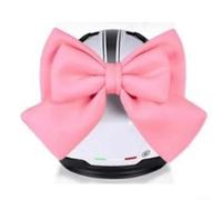 NiuLumea 3D Double-Layer Fabric Bow for Motorcycle Helmets | 30cm large size, double-layer 3D design, vibrant pink or red satin, eye-catching style