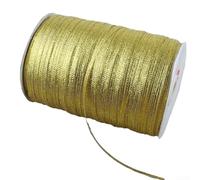 NiuLumea 3MM Metallic Piping Ribbon 18M Gold Craft Trim(Gold) | Shiny metallic finish, 3mm width, 18m length, gold color, ideal for piping edges