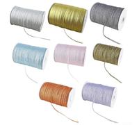 NiuLumea 3MM Metallic Piping Ribbon 18M Gold Craft Trim(Orange) | Shiny metallic finish, 3mm width, 18m length, gold color, ideal for piping edges