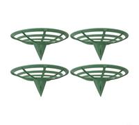 NiuLumea 4 Pack Plant Support Stands Melons Pumpkins Squash, Green Plastic Garden Fruit Cradles to Elevate Produce, 20x16x9cm Tray Rack Cantaloupe Strawberries Vegetables