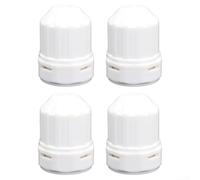 NiuLumea 4-Pack Water Flow Regulator with M30 x 1.5 Thread Heating Control Valves, White Flow Control Adjusters Thermostatic Radiator Valves, PRV Material