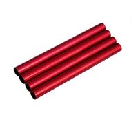 NiuLumea 4 Pcs Tent Pole Repair Splint Tube Kit, Aluminum Alloy Replacement 7.9-8.5mm for Broken Poles, for Camping Tents Tarps Awnings, 130mm Length, Red