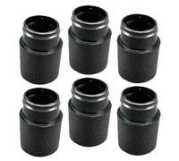 NiuLumea 6 pcs Ferrules for PING for G Series Drivers, Fairways, Hybrids 0.335 in, 0.350 in, 0.370 in Shaft Sleeve Adapters Silicone, Black