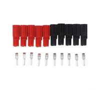 NiuLumea 75Amp Style Power Connector 6AWG-12AWG Red Black | 75Amp rated current, 600V max voltage, fits 6AWG-12AWG cable, red and black color coded, easy identification