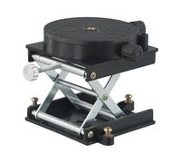 NiuLumea Adjustable Height Rotation Router Lift Table, Engraving Lifting Stand Tool with Level Bubble, Made of Aluminum Alloy and Stainless Steel, Small Equipment Lab Use