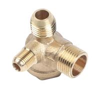 NiuLumea Air Compressor Accessory Brass Check Valve 10x14x16mm, Reliable One-Way Flow Control BSP Systems