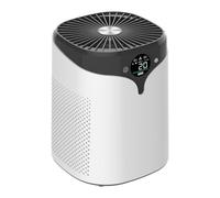 NiuLumea Air Purifier with 3-Stage H13 Filtration, 9997% Efficiency Dust Pet Hair and Smoke, Intake Rooms up to 45 m2, Quiet at 22 dB, White