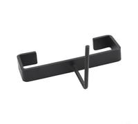 NiuLumea Aluminium Concrete Fence Post Panel Clip, 3"" x 1"" Security Bracket 4"" Posts, No-Drill -Buckle & for L-Stud Hanging Baskets, Black