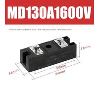 NiuLumea Anti-Reverse Charging Diode Module, MD55A-MD160A Current, 600-4000V Withstand Voltage, Solar Photovoltaic Panel Array, Battery Charging, Motor Soft Start, and Static Reactive Power Compensati