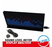 NiuLumea AS1424 LED Music Audio Spectrum Analyzer with 24 Frequency Bands, 32-Bit Processor, MIC & Line Input, for Car - for Black