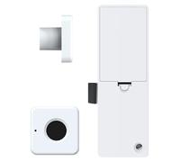 NiuLumea Biometric Fingerprint Drawer Lock, Keyless Cabinet Security with USB Charging, AI Self-Learning Chip, 180 Days Standby Home Office Furniture, White