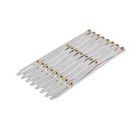 NiuLumea Buttonhole Spacer Sewing Gauge, Metal Measuring Tool for Pleats Hooks Zippers Buttons, 16 cm x 7.8 cm x 0.5 cm, Silver, Adjustable Crafting Guide Rule for Home Sewing and Curtain Making
