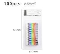 NiuLumea Cable Markers 100 Pcs - Plastic Wire Identification Tags with Numbers 0-9 1.5-6mm Cables, Colour-Coded Easy Cable Management